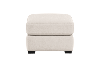 Theo Footstool in Fresco Milky