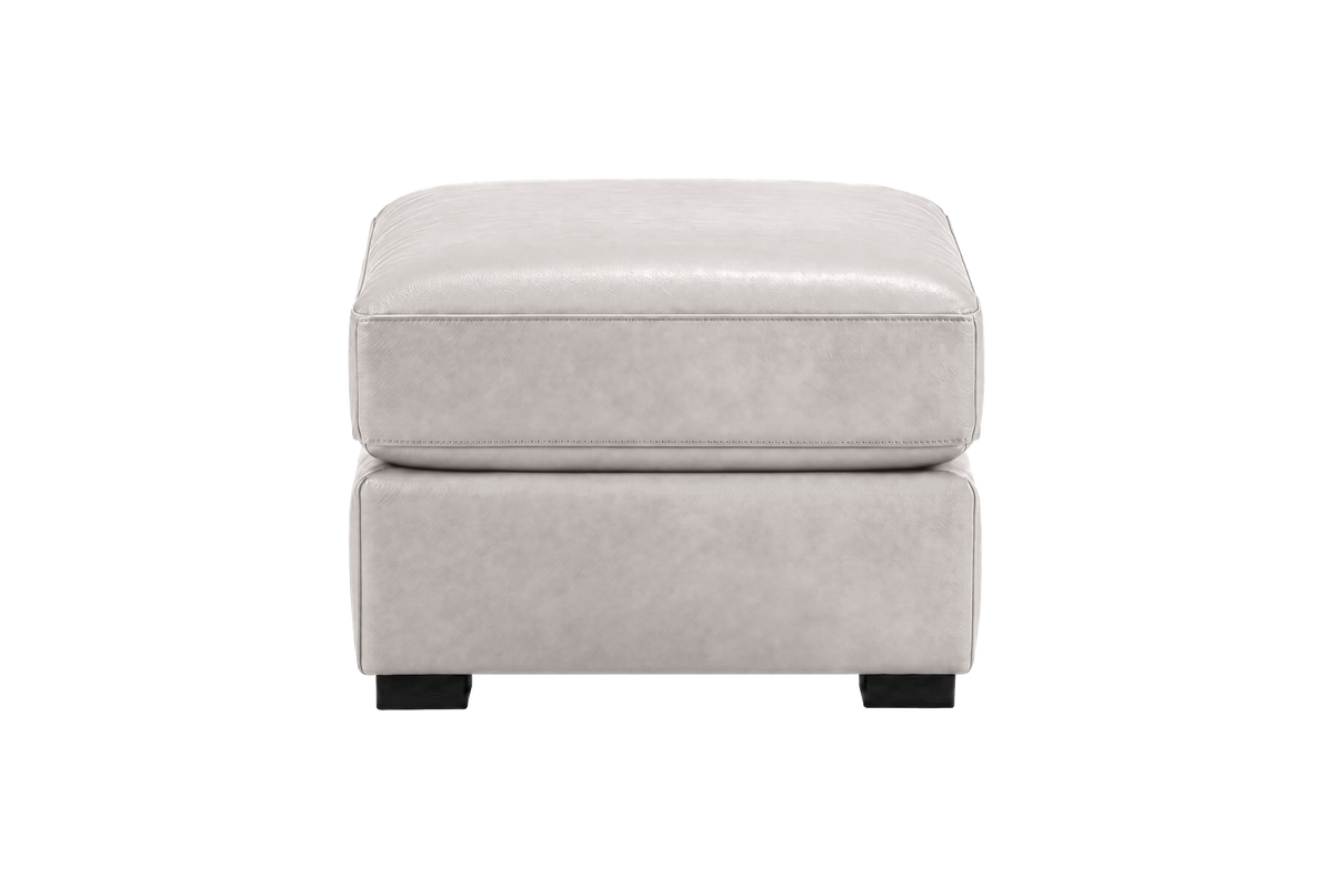 Theo Footstool in Momo Milky