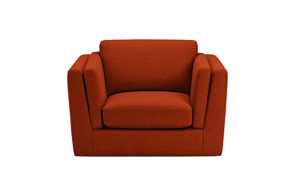 Valenti Armchair in Roni Poppy