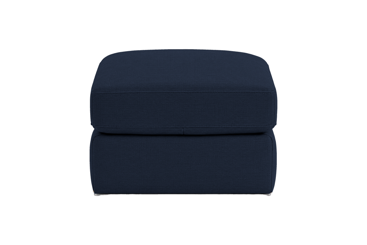 Valenti Footstool in Roni Ember Blue