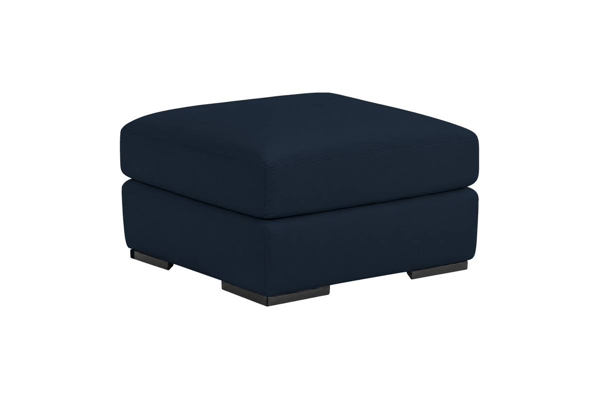Caro Footstool in Dante Aqua