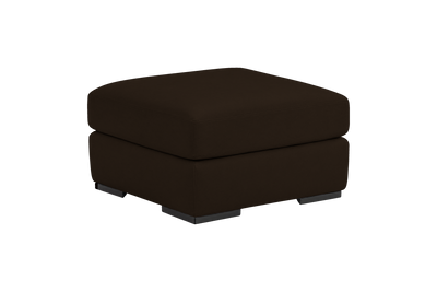 Caro Footstool in Marfa Charcoal