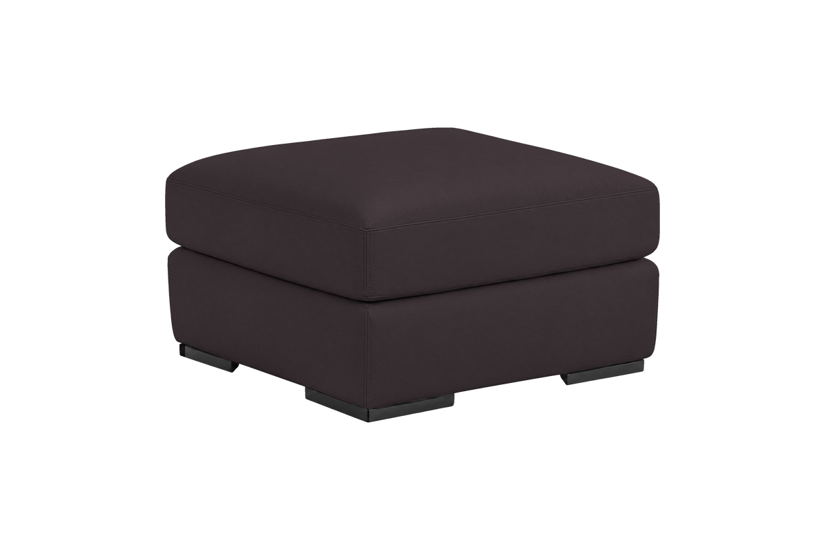 Caro Footstool in Dante Charcoal