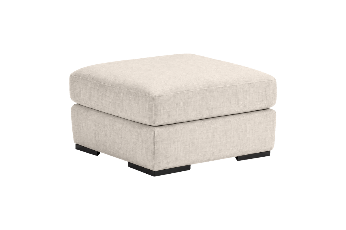 Caro Footstool in Mosquito Cracker
