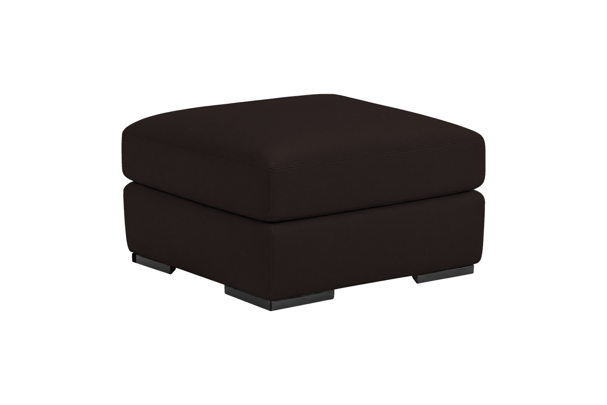 Caro Footstool in Dante Ebony