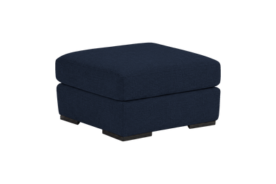 Caro Footstool in Roni Ember Blue