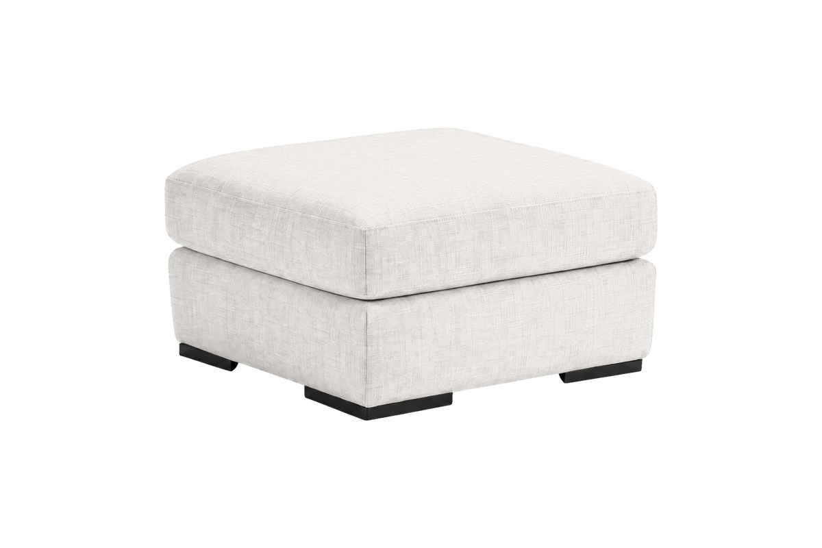 Caro Footstool in Mosquito Foam
