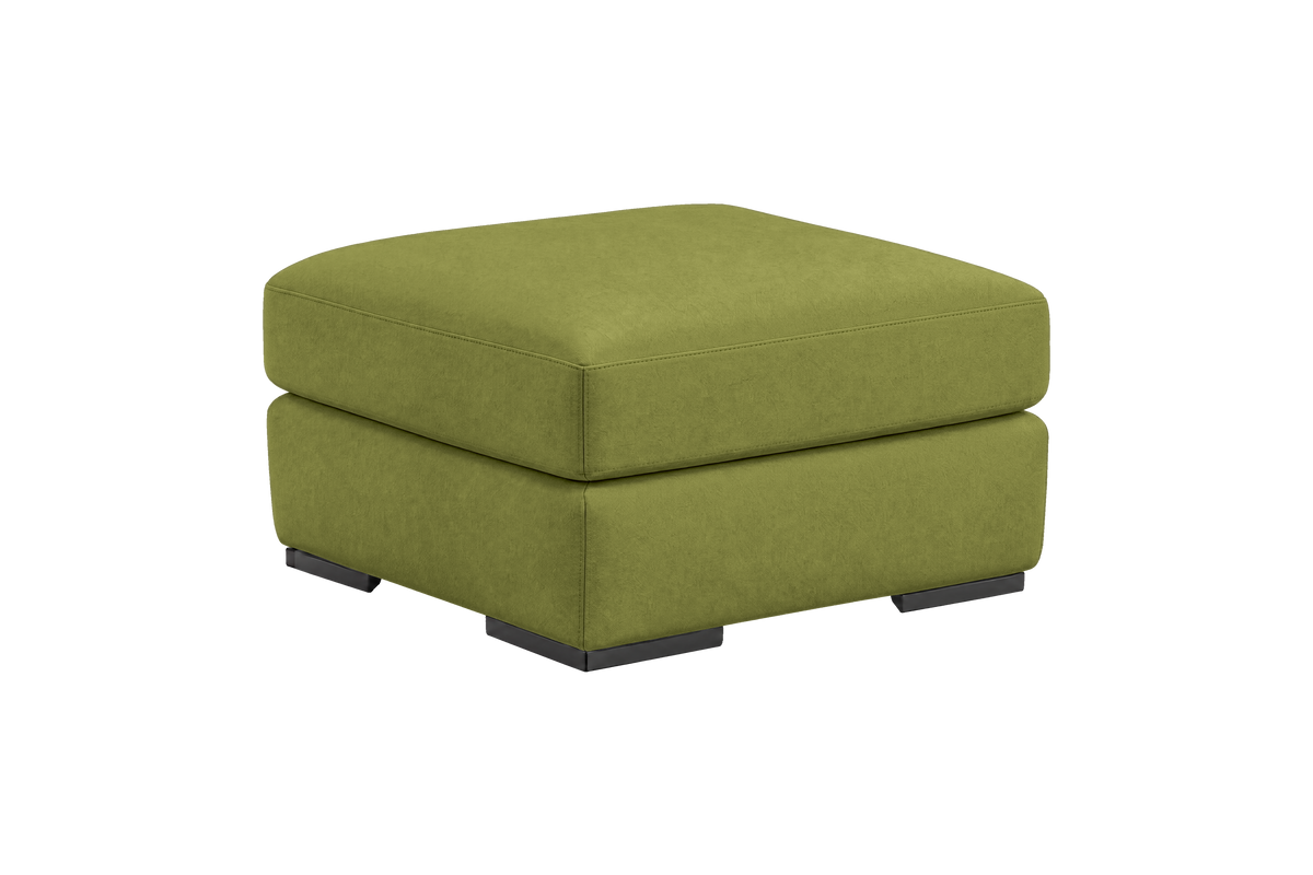 Caro Footstool in Fresco Key Lime
