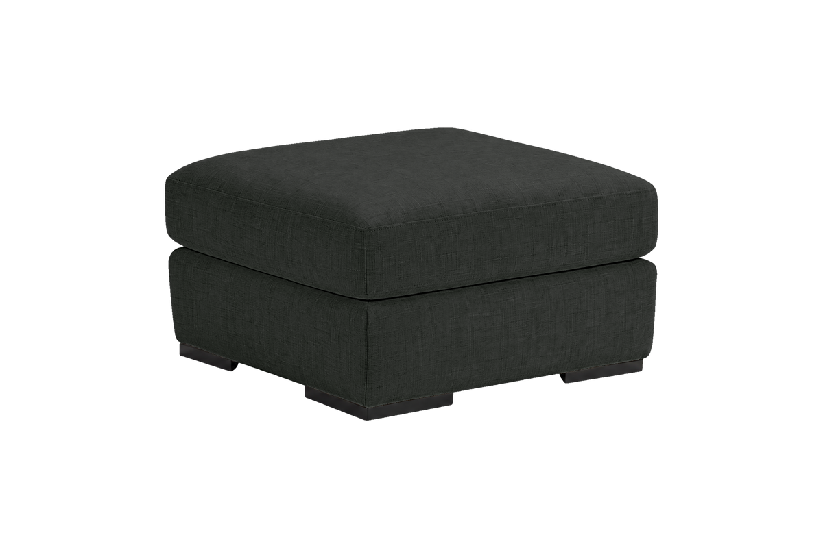 Caro Footstool in Mosquito Lola