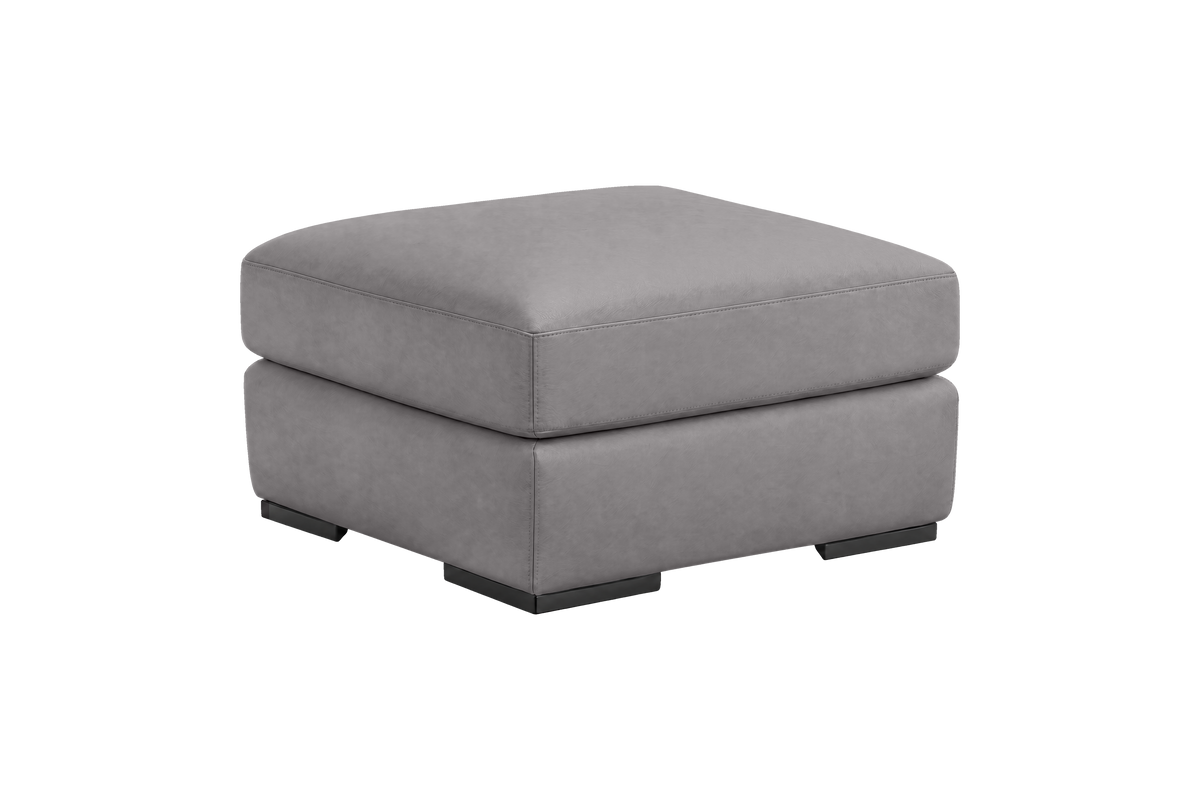 Caro Footstool in Dante Meteor