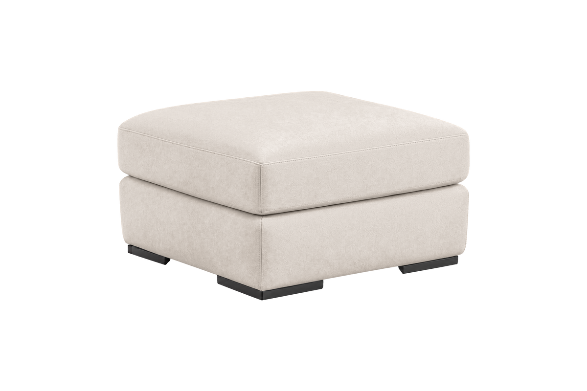 Caro Footstool in Fresco Milky