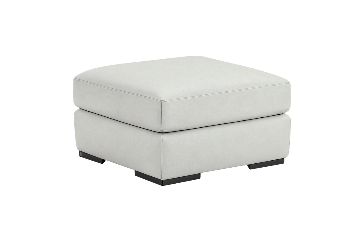 Caro Footstool in Felix Milky