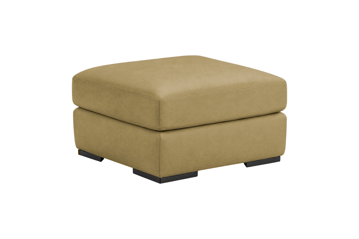 Caro Footstool in Marfa Olivia