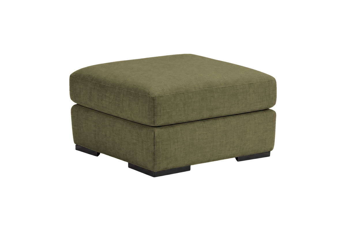 Caro Footstool in Mosquito Sycamore