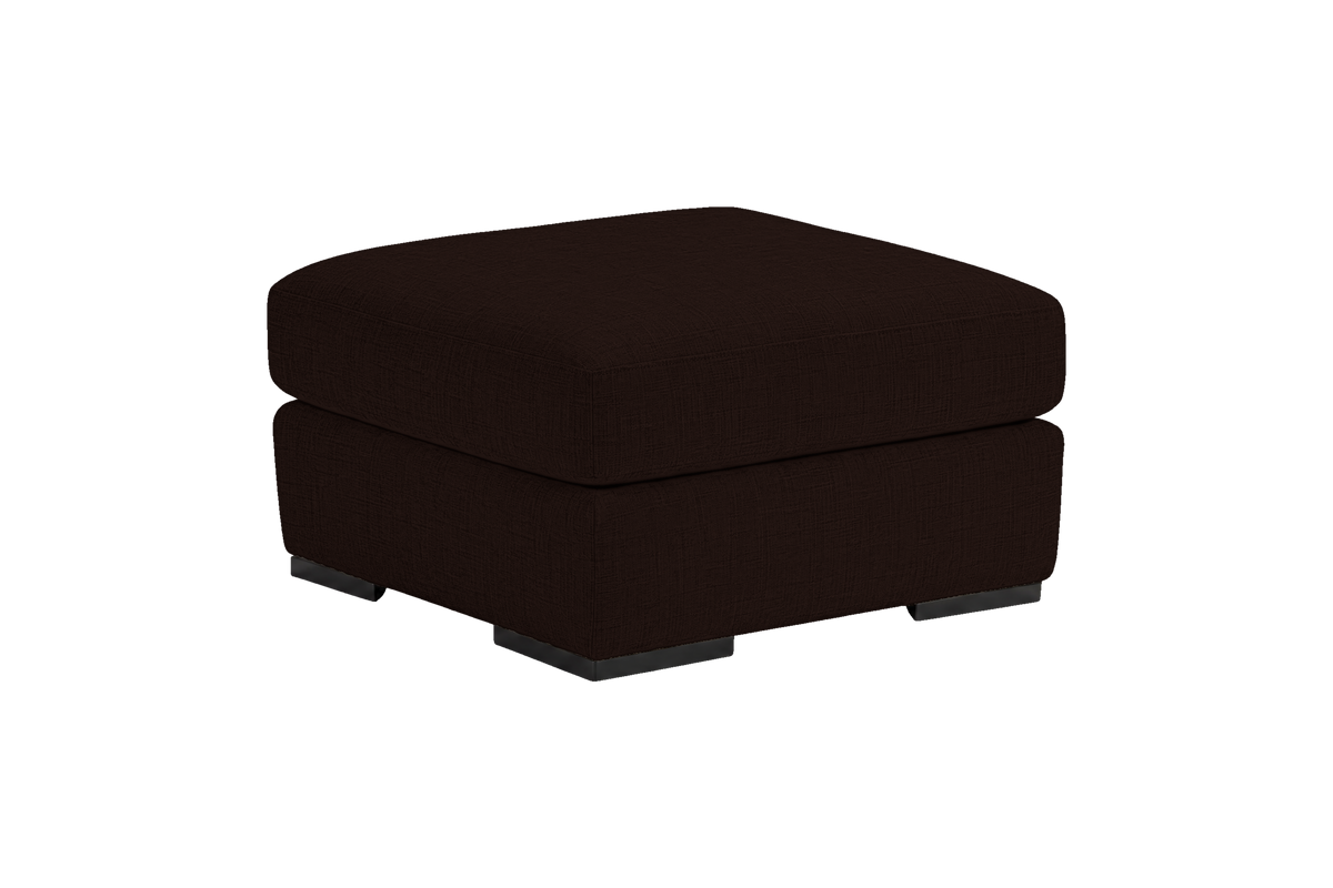 Caro Footstool in Mosquito Terra