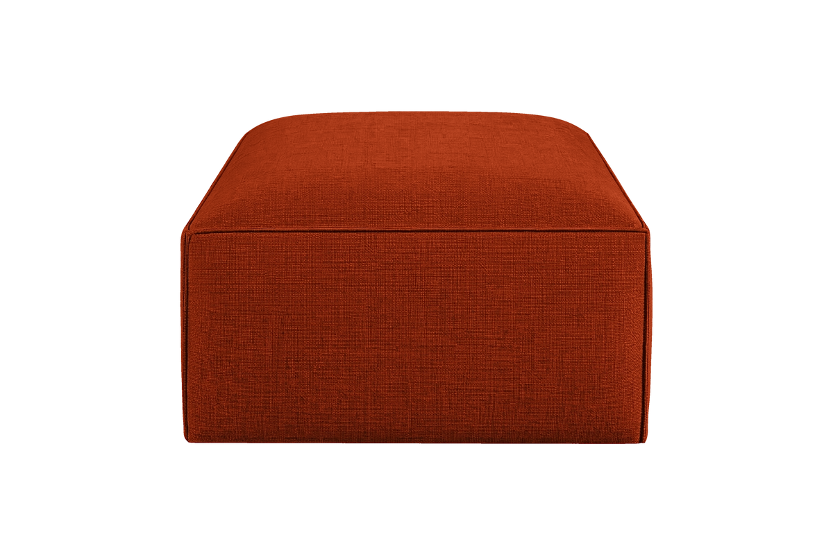 Elo Footstool in Roni Poppy