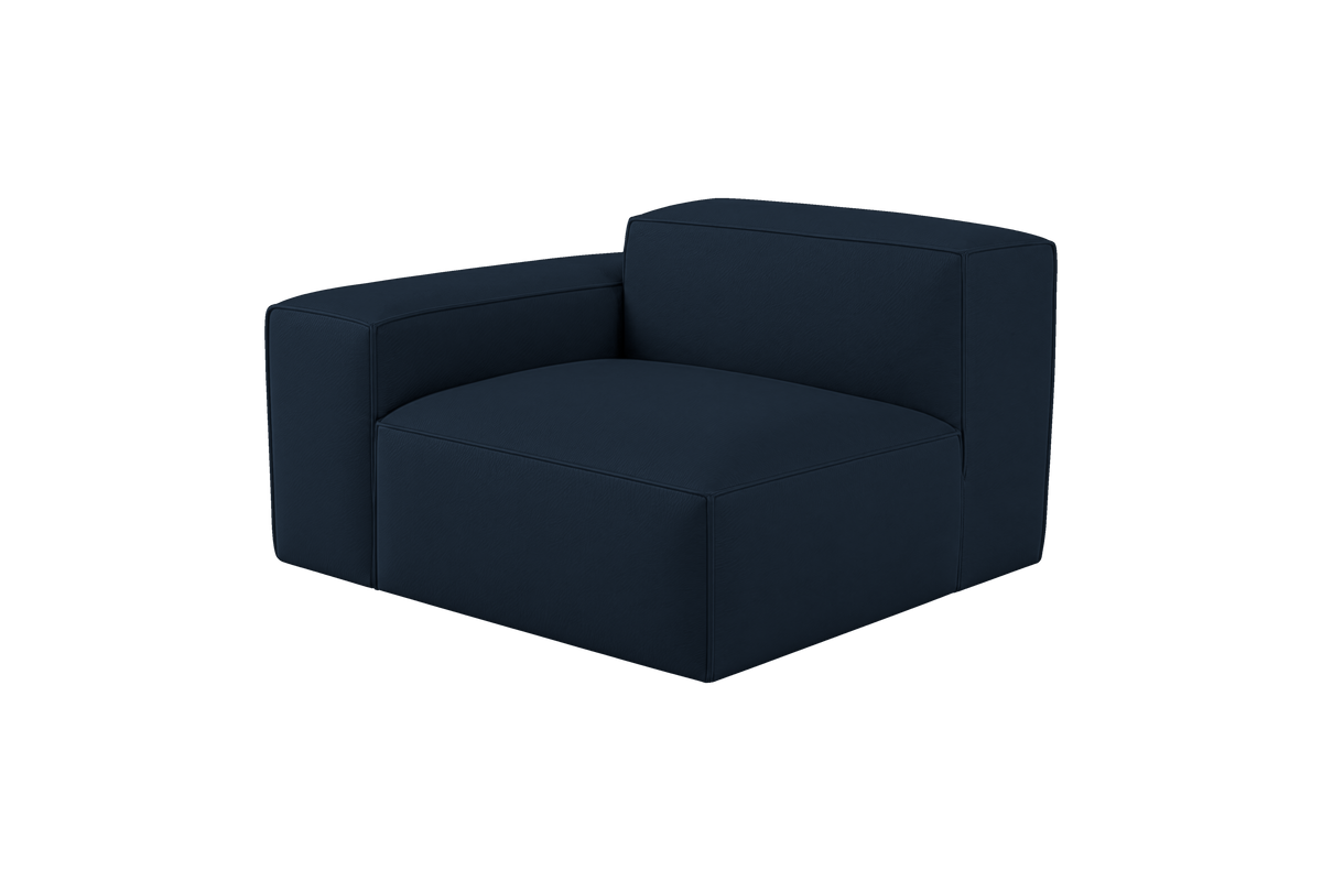 Elo Chair One Arm Left in Dante Aqua