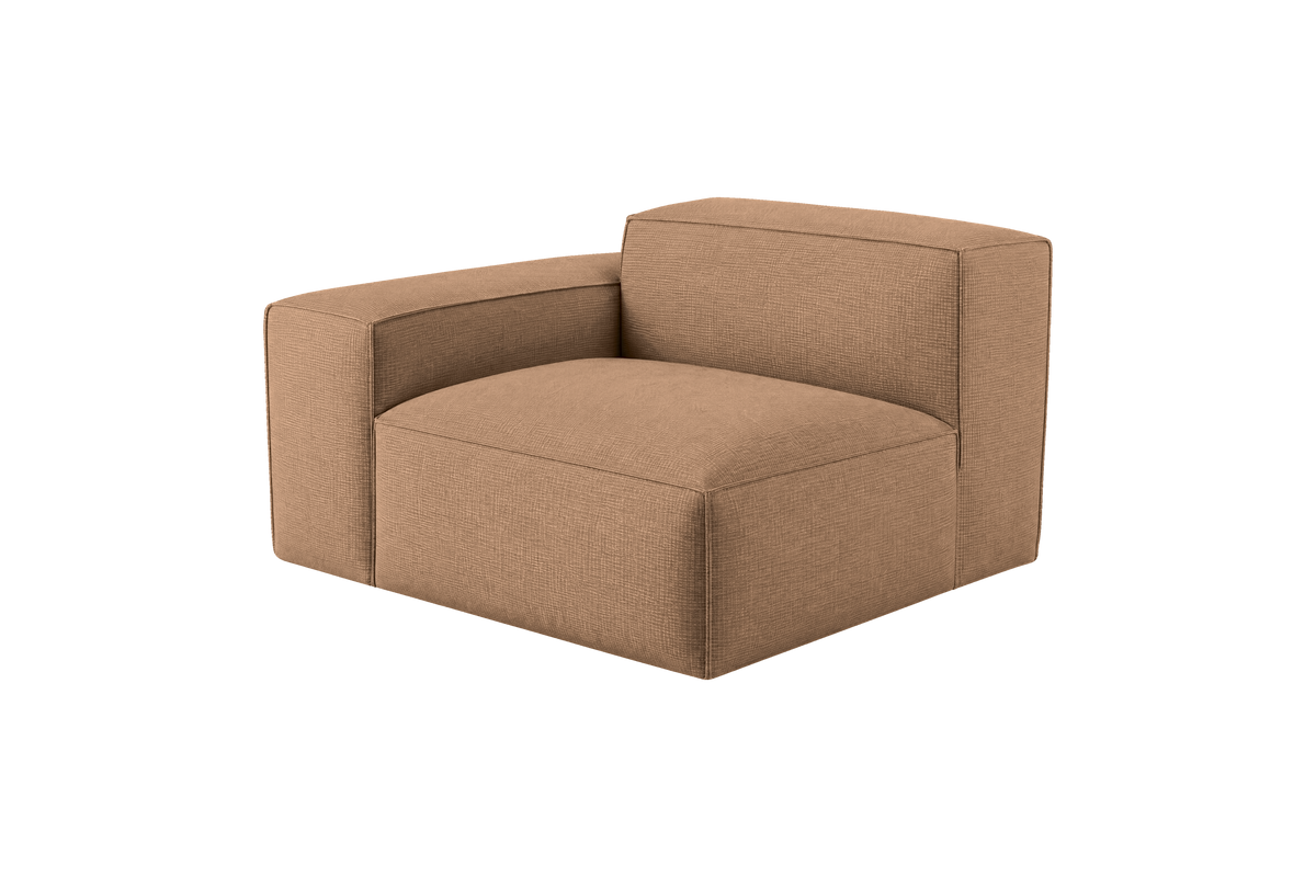 Elo Chair One Arm Left in Roni Biscotti