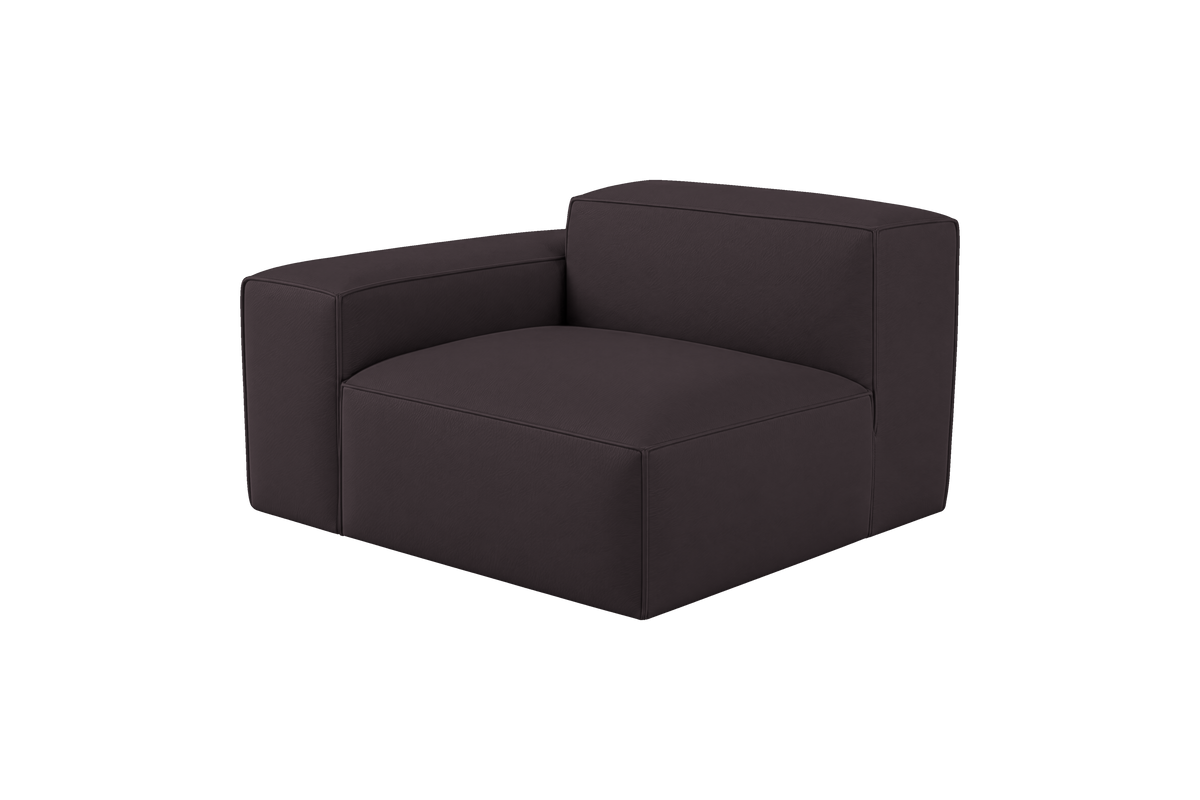 Elo Chair One Arm Left in Dante Charcoal
