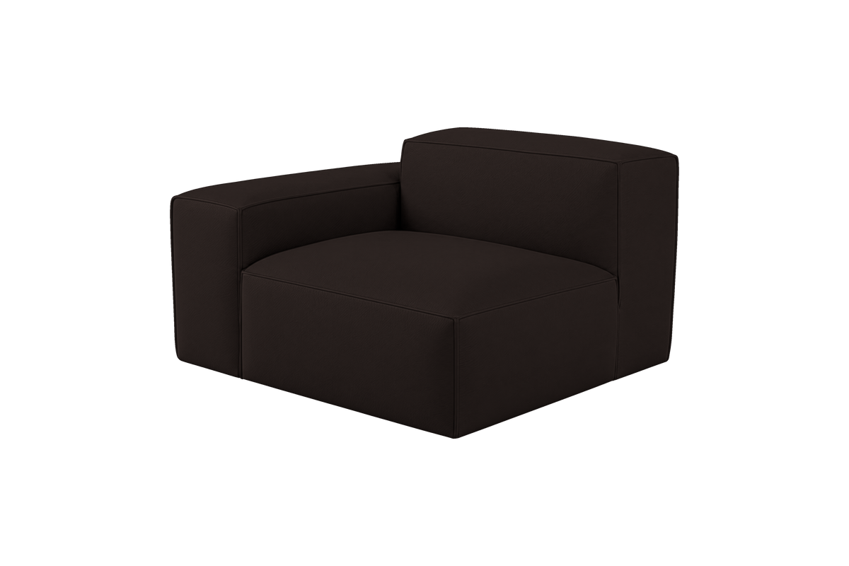Elo Chair One Arm Left in Dante Ebony