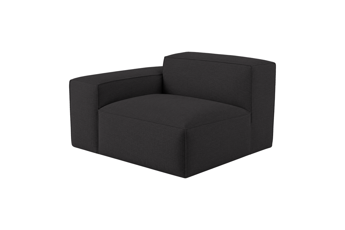 Elo Chair One Arm Left in Roni Ember