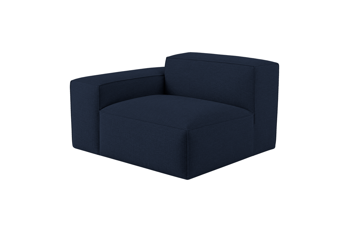 Elo Chair One Arm Left in Roni Ember Blue
