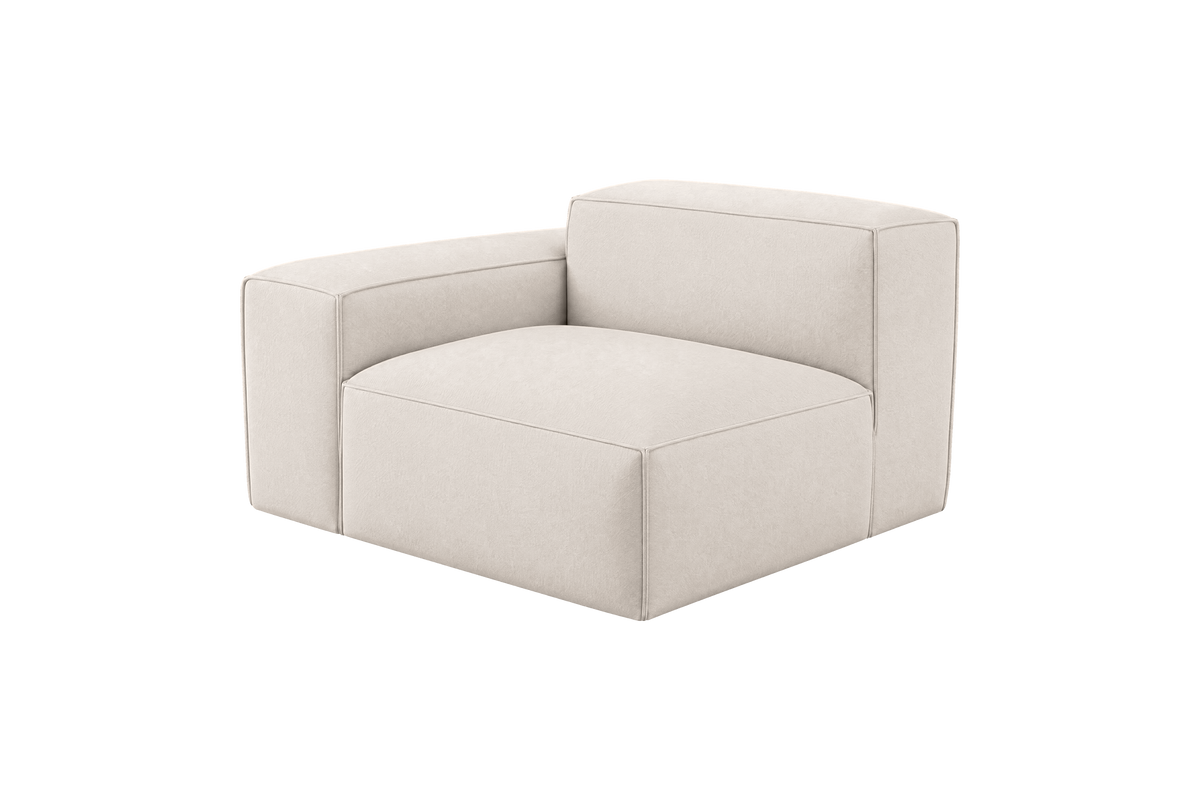 Elo Chair One Arm Left in Fresco Milky