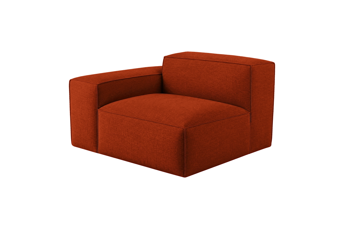 Elo Chair One Arm Left in Roni Poppy