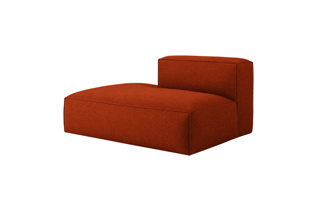 Elo Chaise Left in Roni Poppy