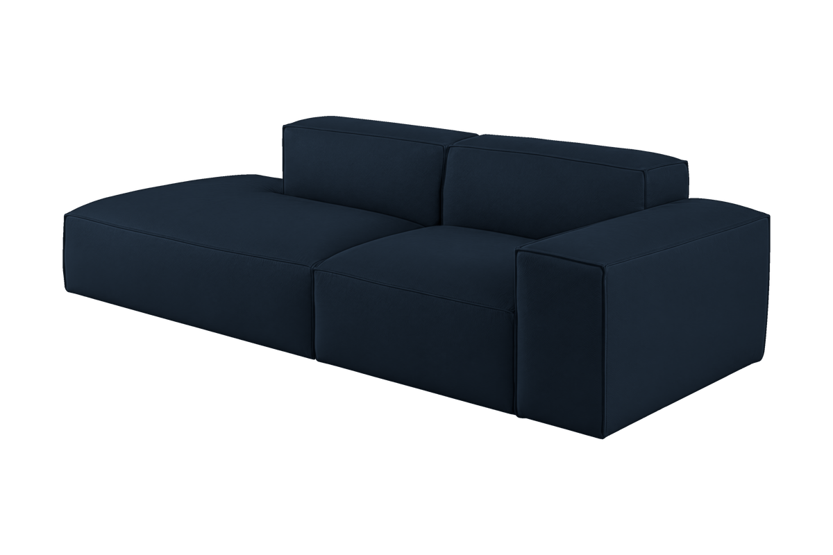 Elo Left Chaise Sofa in Dante Aqua