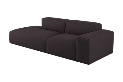 Elo Left Chaise Sofa in Dante Charcoal