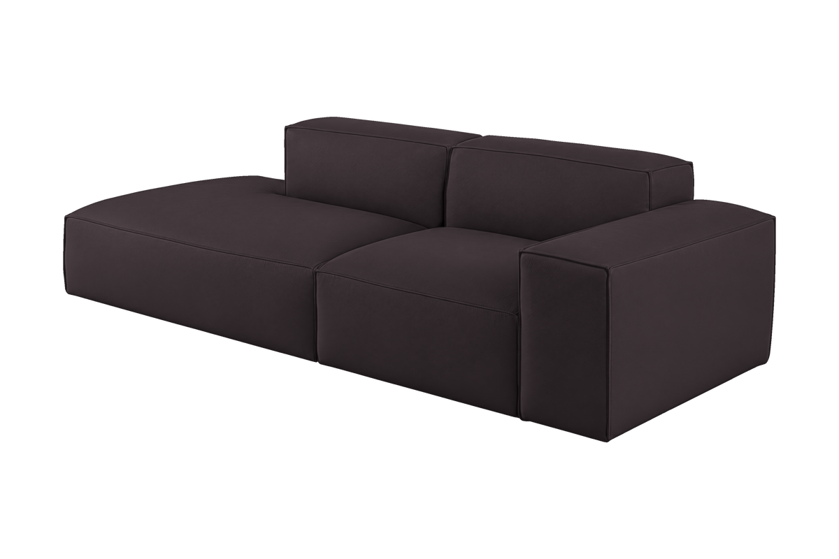 Elo Left Chaise Sofa in Dante Charcoal