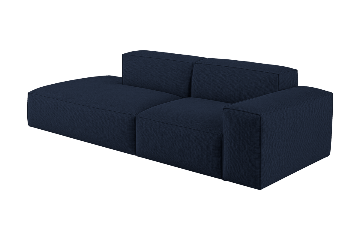 Elo Left Chaise Sofa in Roni Ember Blue