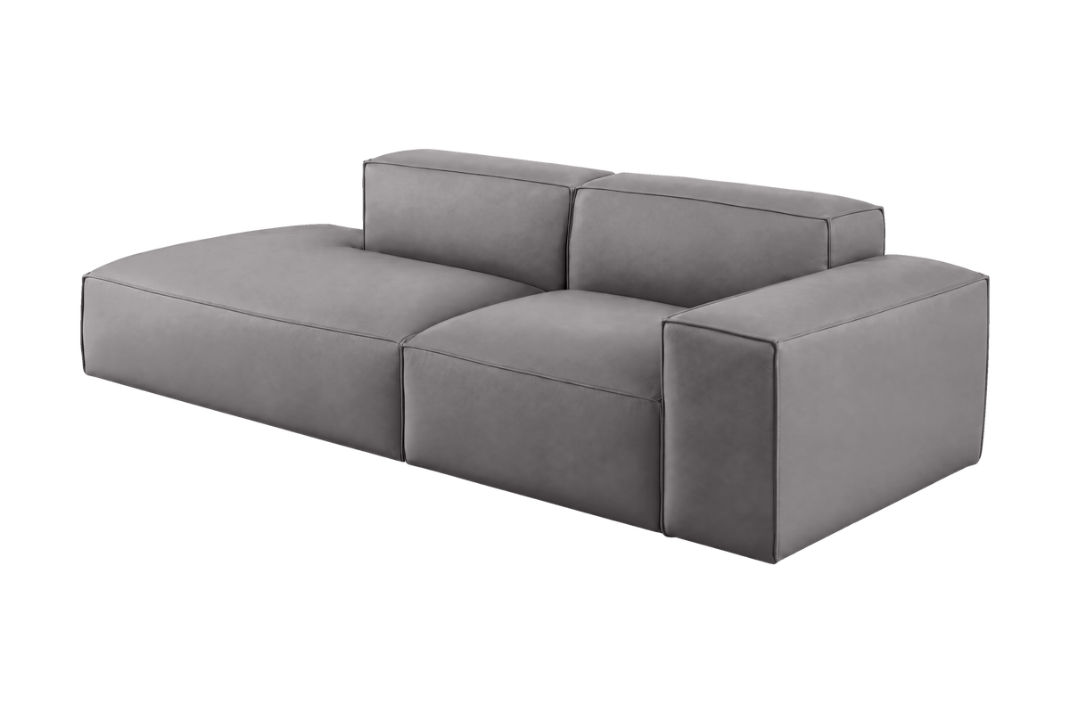 Elo Left Chaise Sofa in Dante Meteor