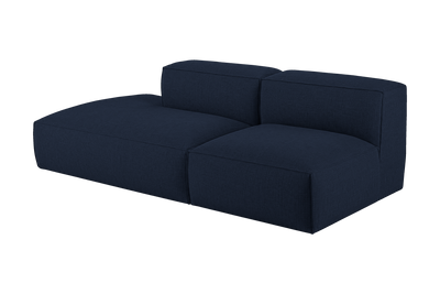 Elo Left Open Chaise Sofa in Roni Ember Blue
