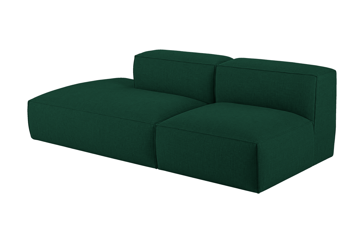 Elo Left Open Chaise Sofa in Roni Frog