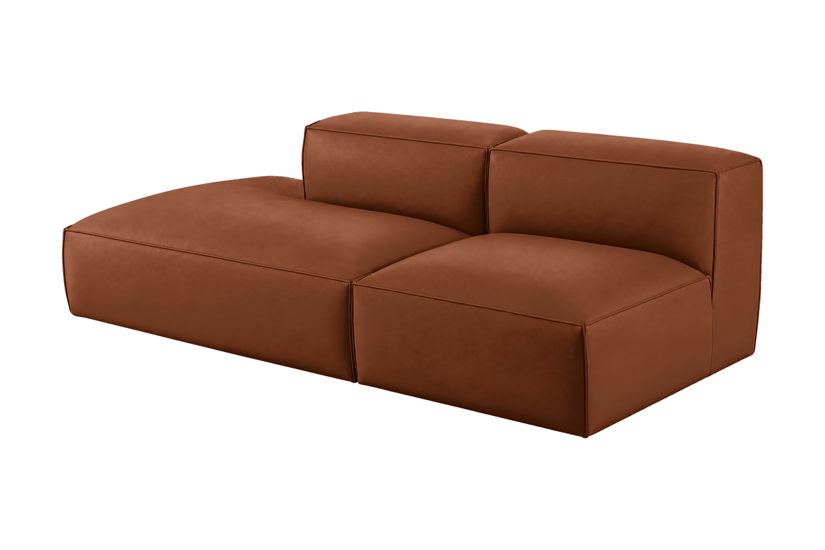 Elo Left Open Chaise Sofa in Dante Hazel