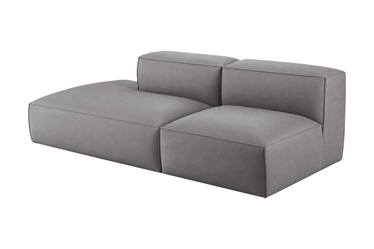 Elo Left Open Chaise Sofa in Marfa Meteor