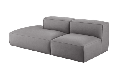 Elo Left Open Chaise Sofa in Marfa Meteor
