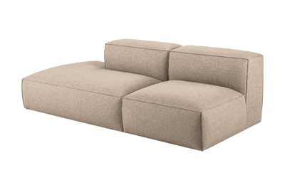 Elo Left Open Chaise Sofa in Roni Pine Nut
