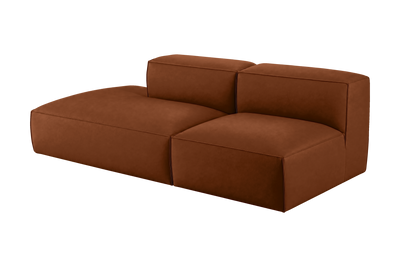 Elo Left Open Chaise Sofa in Marfa Pluto