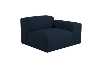 Elo Chair One Arm Right in Dante Aqua