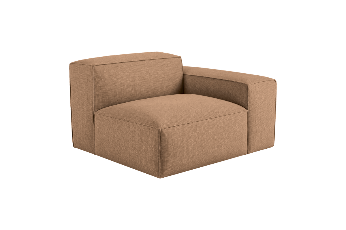 Elo Chair One Arm Right in Roni Biscotti