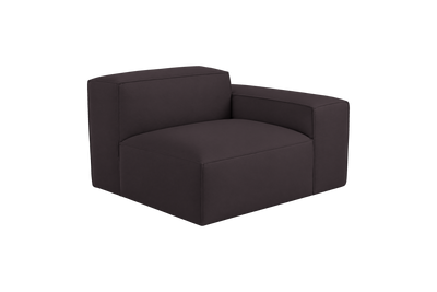 Elo Chair One Arm Right in Dante Charcoal