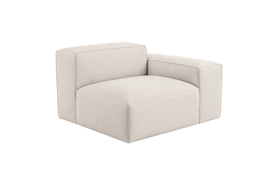 Elo Chair One Arm Right in Fresco Milky