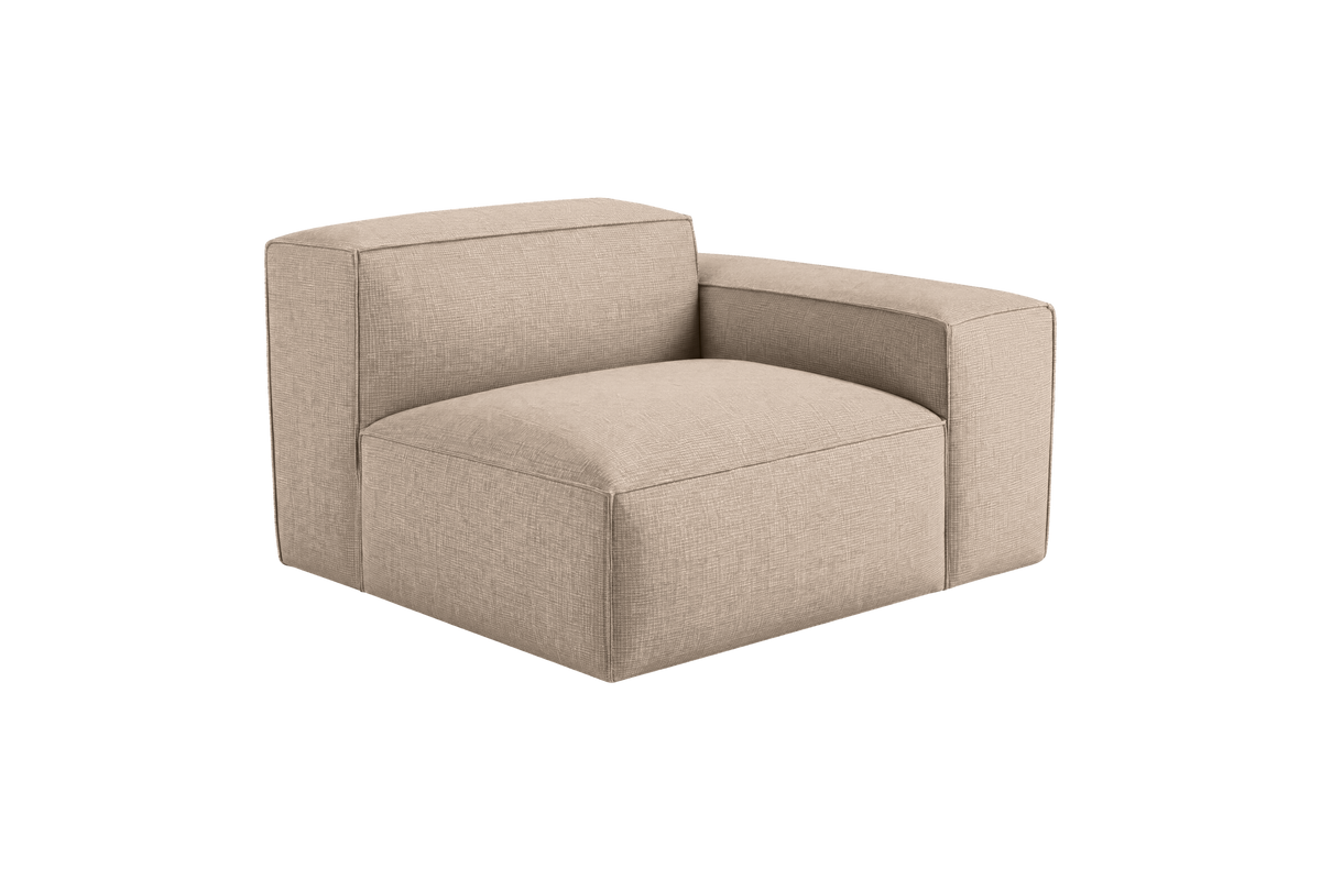 Elo Chair One Arm Right in Roni Pine Nut