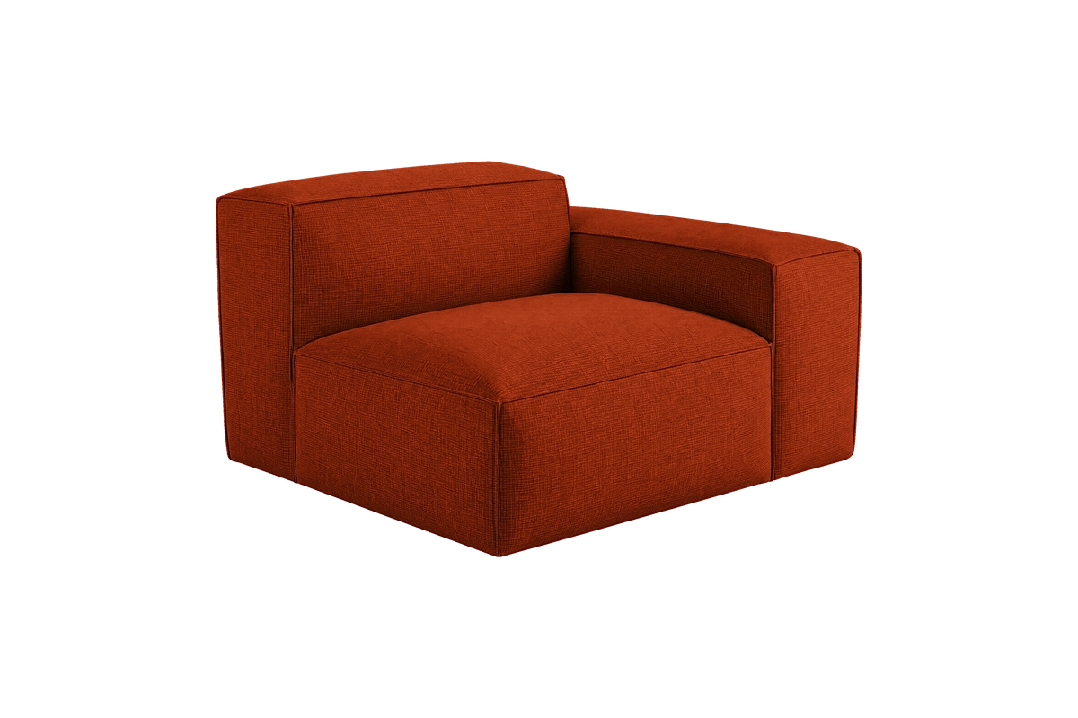 Elo Chair One Arm Right in Roni Poppy
