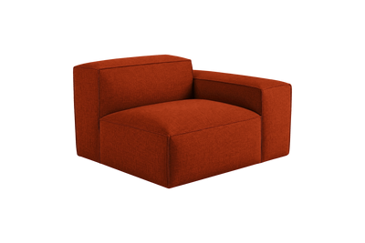 Elo Chair One Arm Right in Roni Poppy