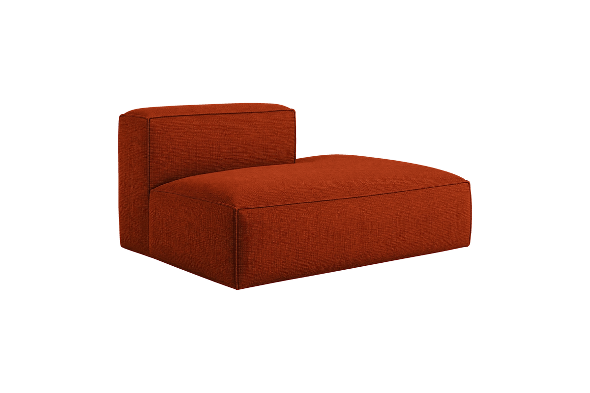 Elo Chaise Right in Roni Poppy