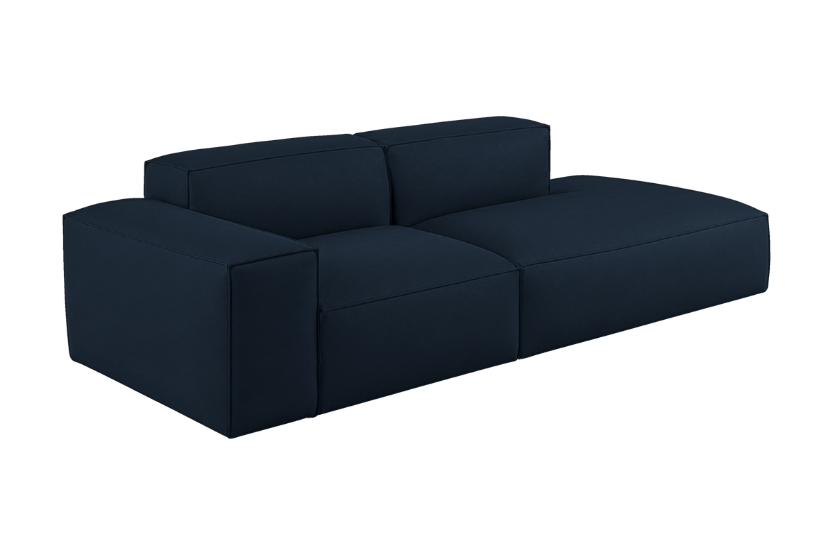 Elo Right Chaise Sofa in Dante Aqua